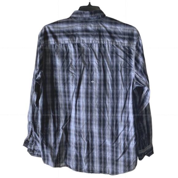 Michael Brandon Tartan Plaid Shirt Mens XL Long Sleeve Chest Pocket Button Up - Picture 2 of 7